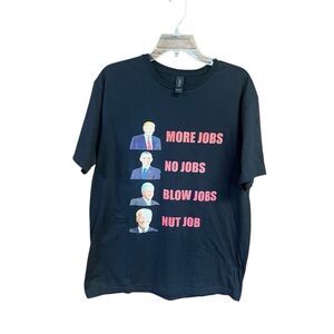 Trump Unisex Tee shirt Sz L black Red